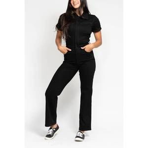 NEW JUDY BLUE high waist tummy control straight jeans jumpsuit in black